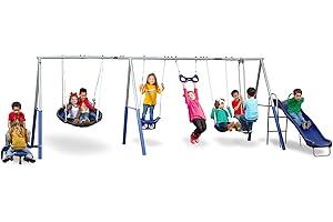 XDP Recreation Fun All Mighty Metal A-Frame Kids Swing Set