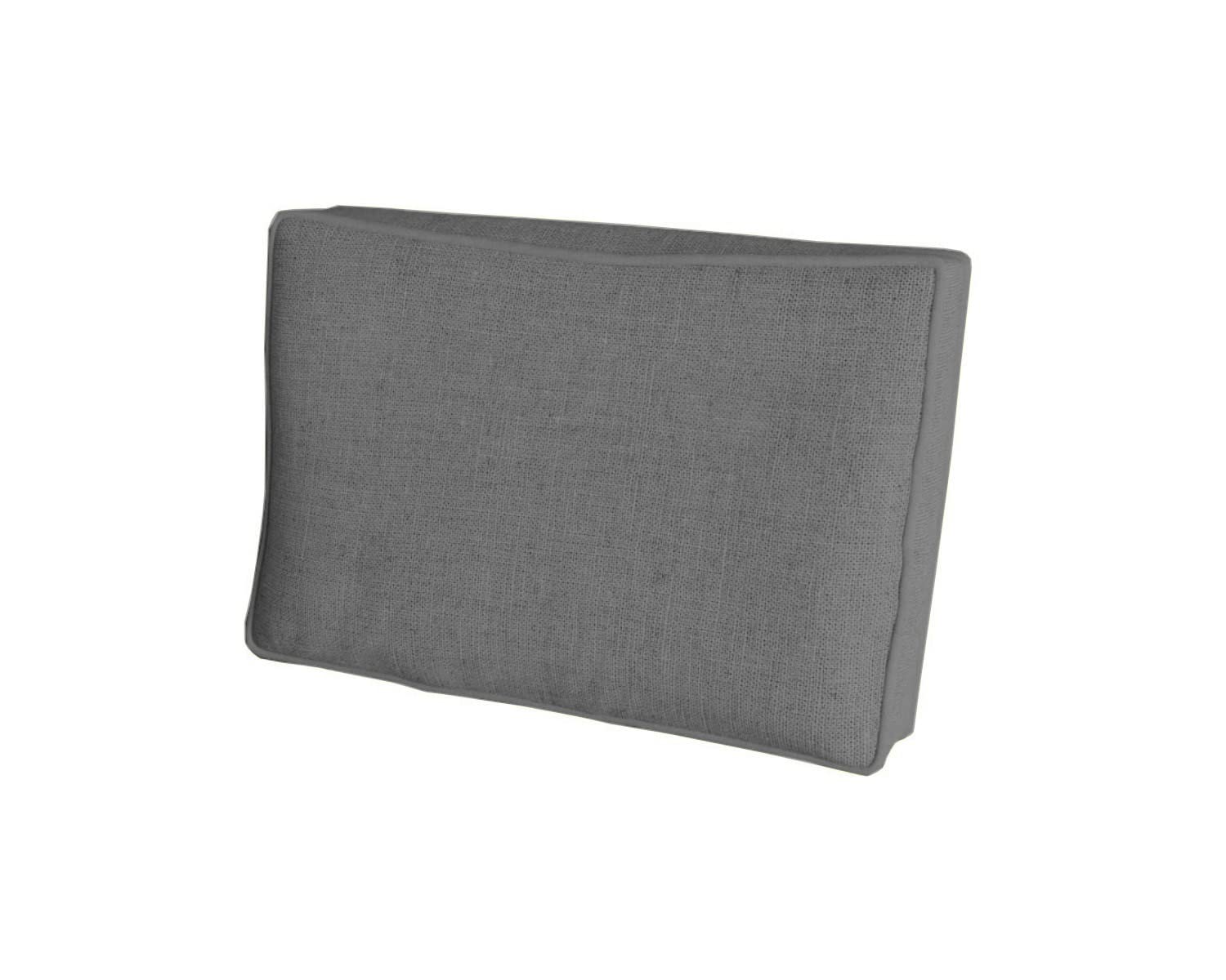 chilly pilley Coussin De Palette EU Coussin D'assise Dossier Mousse Froide Flocons De Mousse Rembourrage Plusieurs Tailles Et Couleurs (Coussins Latéraux 60x40x12cm, Gris)
