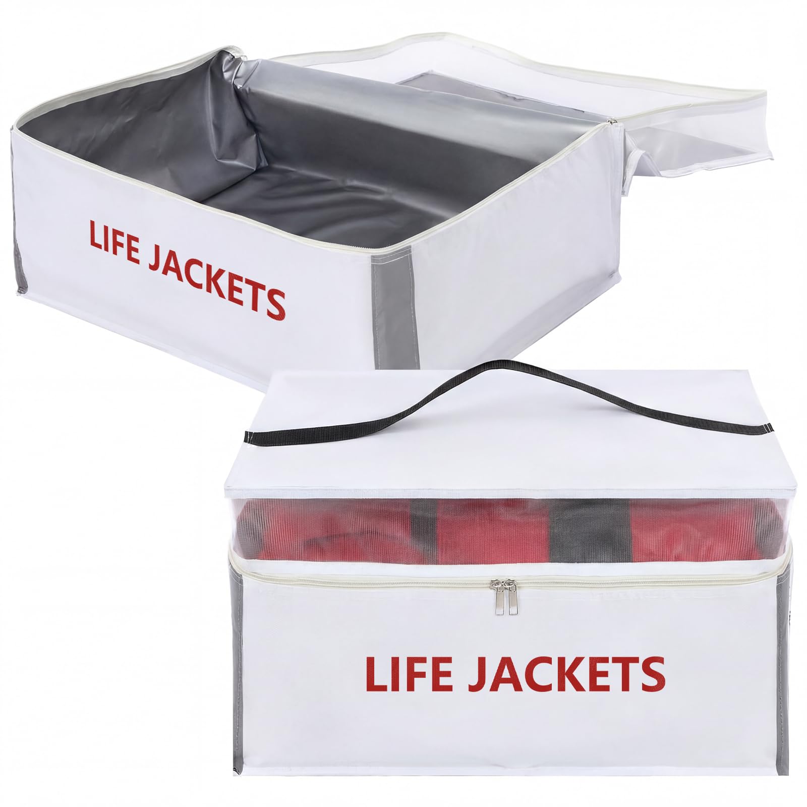 Dansydaisy 2 Pcs Life Jacket Storage Bag 6 Capacity Life Vest