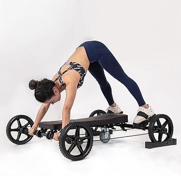 Upgrade Ab Workout Equipment, Multi-functional Abdominal Exercise Machine for Home Gym, Core Strengthening Trainer Fitness Belly Training Adjustable Removable