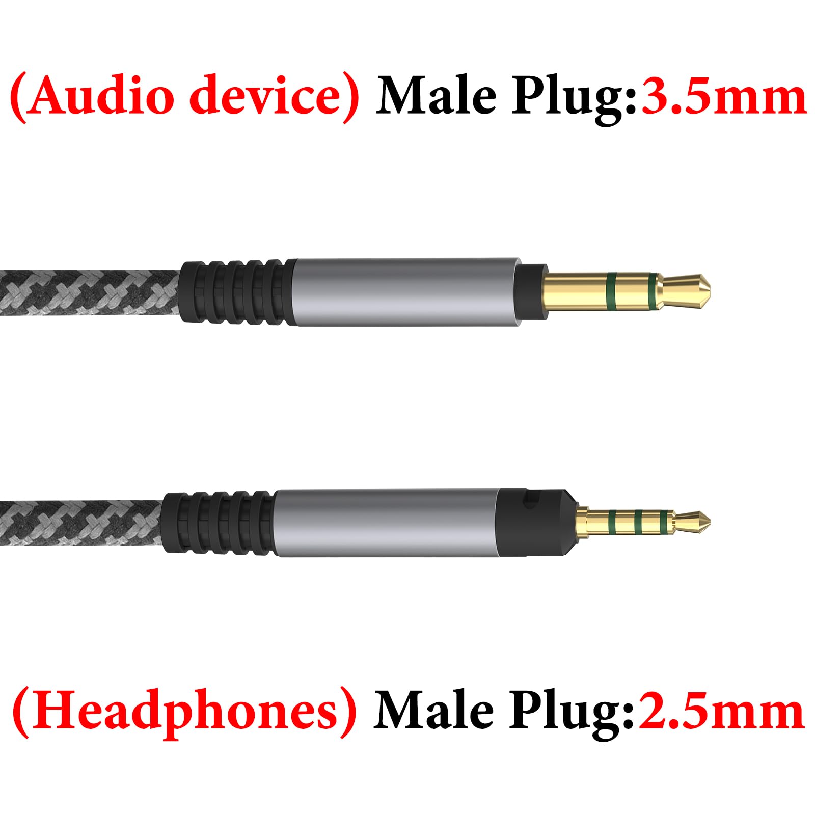 Geekria Apollo Câble audio compatible avec Sennheiser HD599, HD598