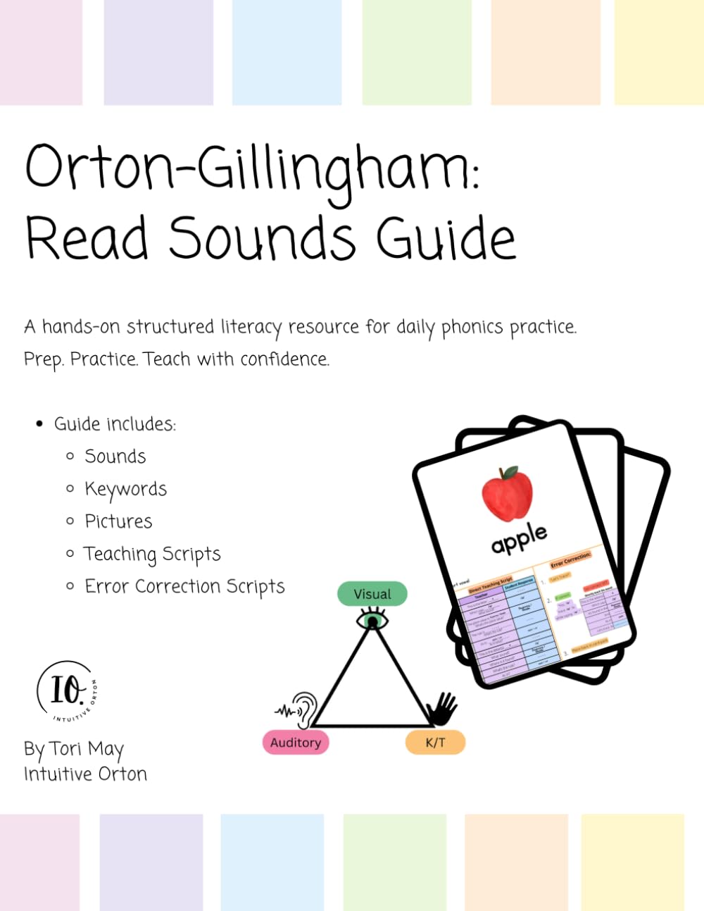 Orton-Gillingham Phonics Flashcards: Letter Cards, Keyword Pictures, and Teacher Scripts for Structured Literacy Instruction
