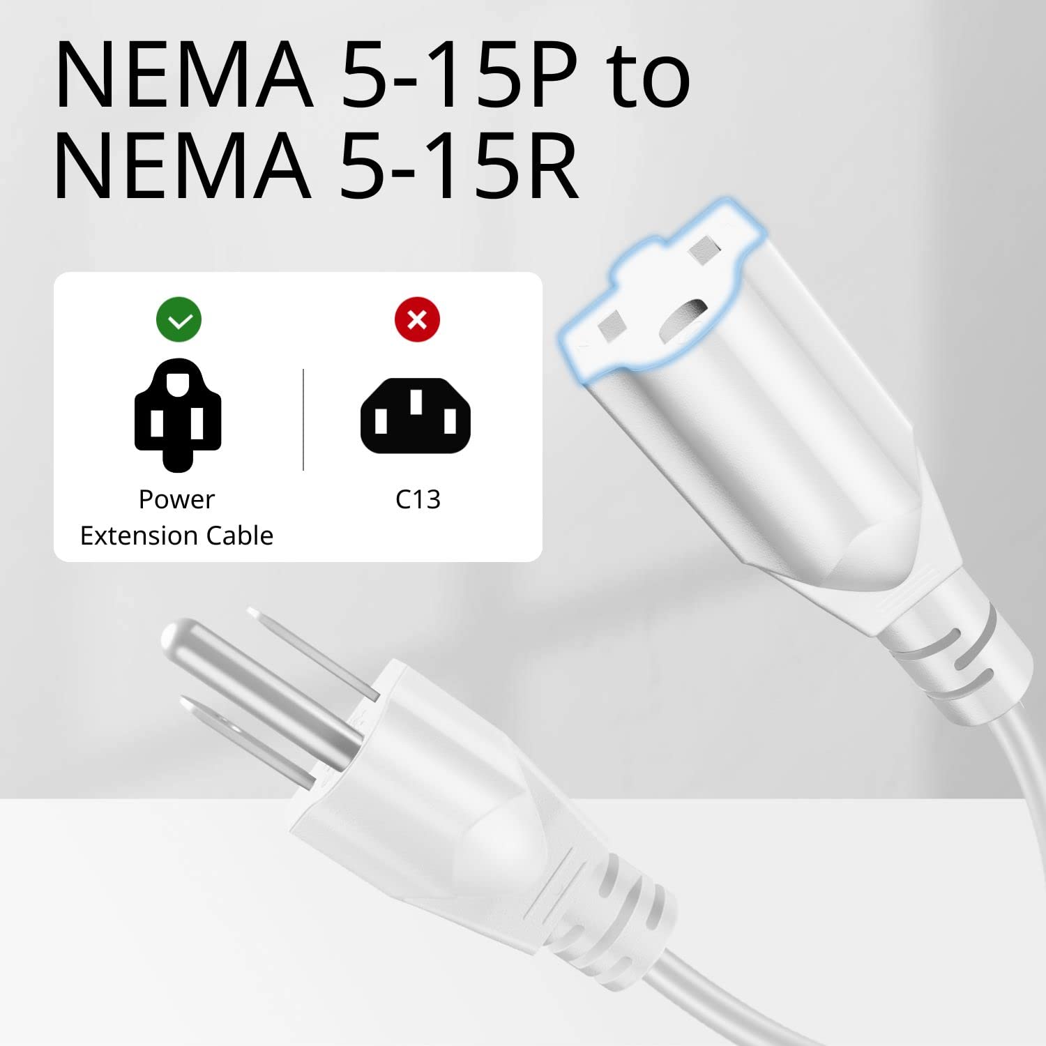 ATTENTION T 15P プラグ済 Amazon.com: TNP Universal Power Extension Cord Cable Strip