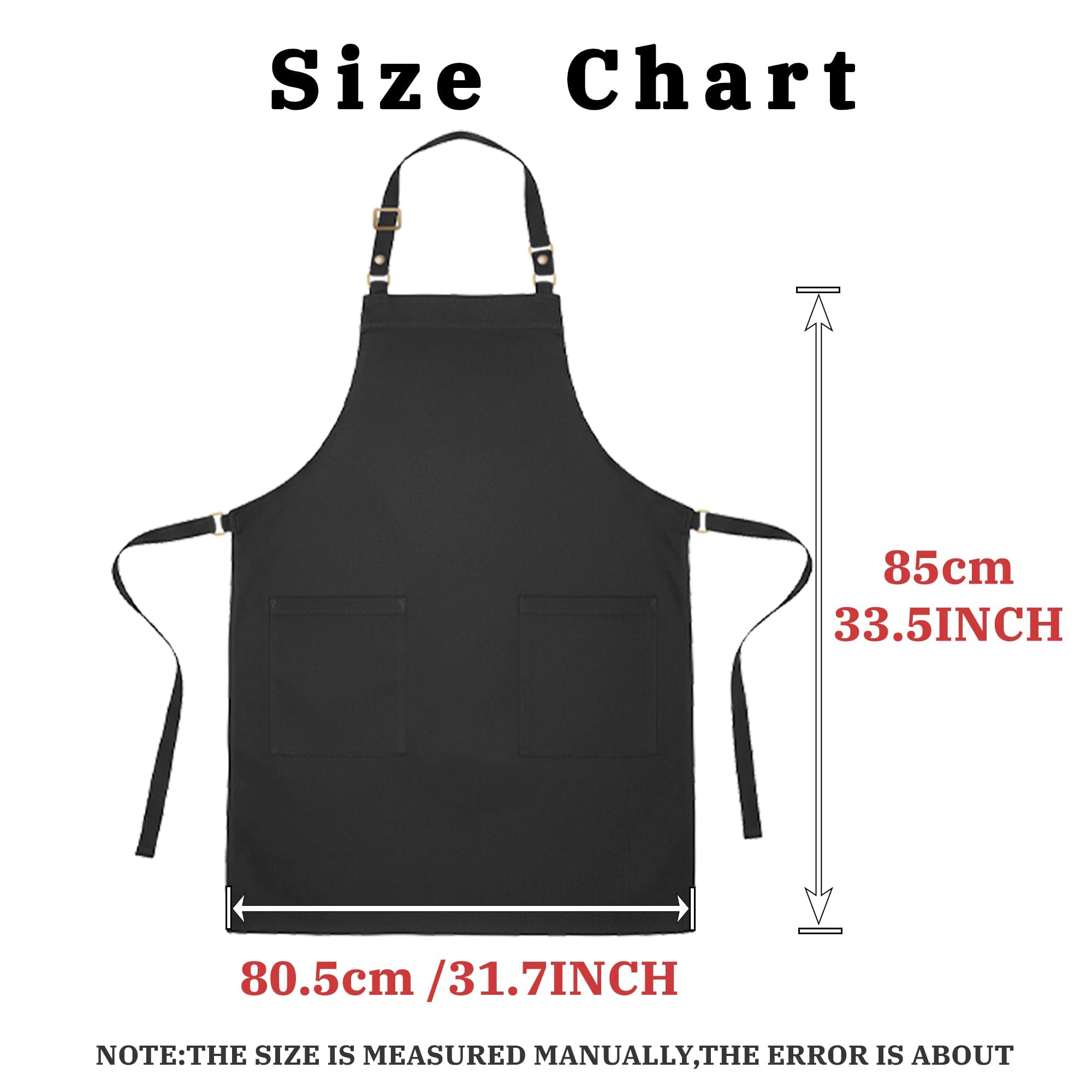 Delantal de cocina ajustable con bolsillos, duradero, impermeable, delantales profesionales para hombres y mujeres, 4251GB