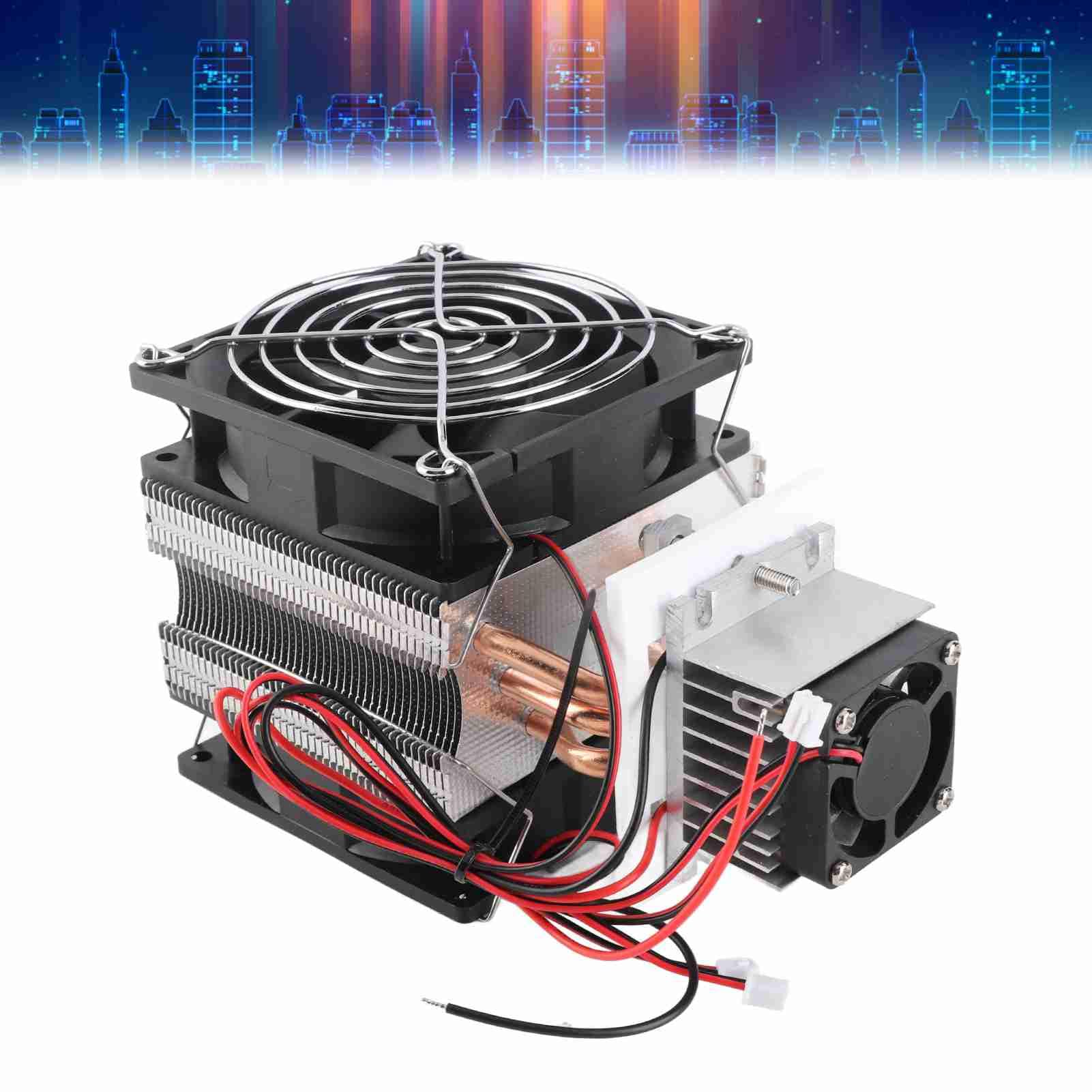 metodo di raffreddamento a refrigerazione ZenithAur 72 W 12 V 6 A, kit di raffreddamento a semiconduttore con funzionamento a bassa rumorosità, senza refrigerante per il