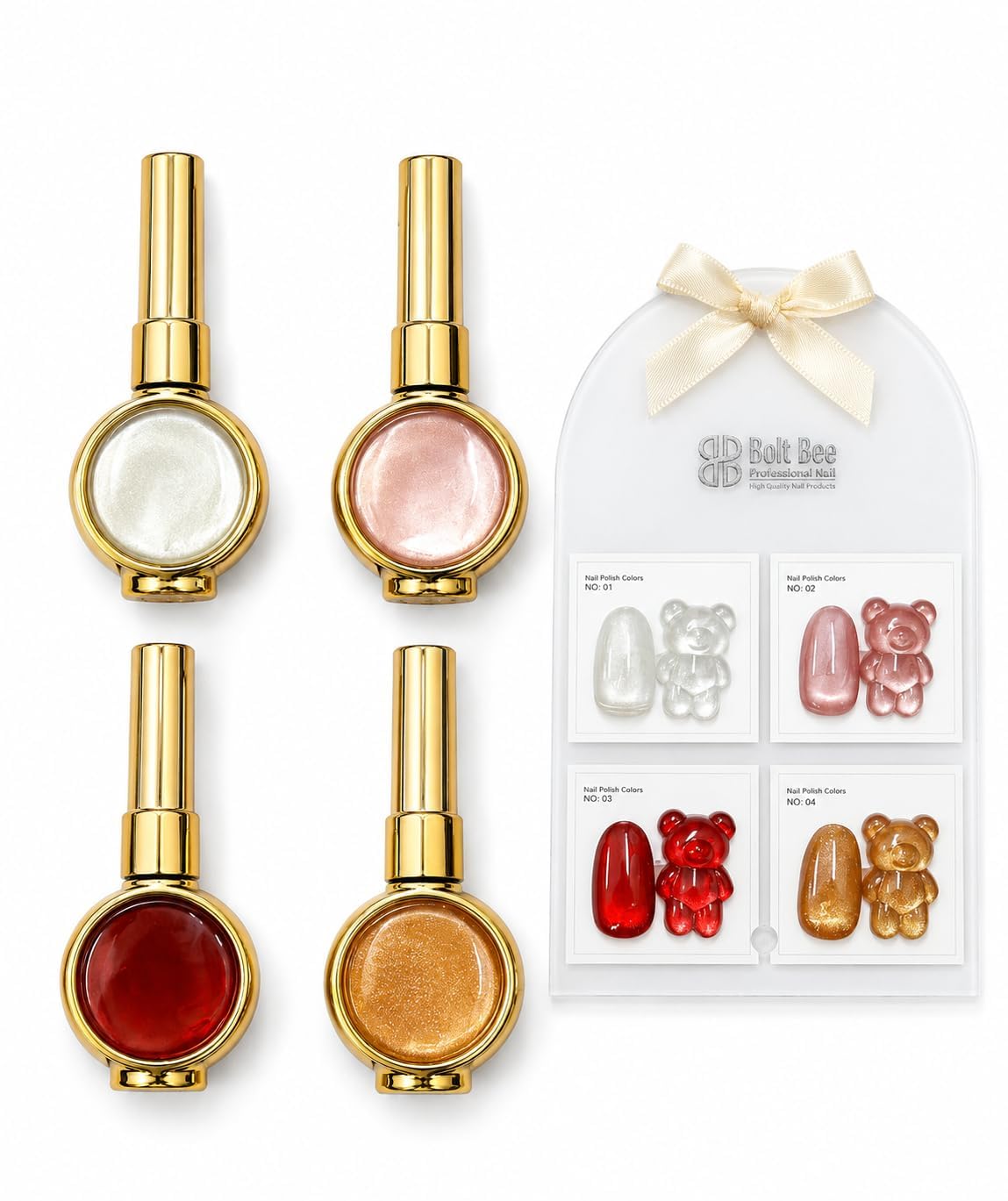 BOLT BEE Silk Cat Eye Gel Nail Polish Set | Magnetic Shimmer UV LED Soak Off Gel Polish | Long Lasting Cat Eye Nail Art Kit for Home & Salon (3)