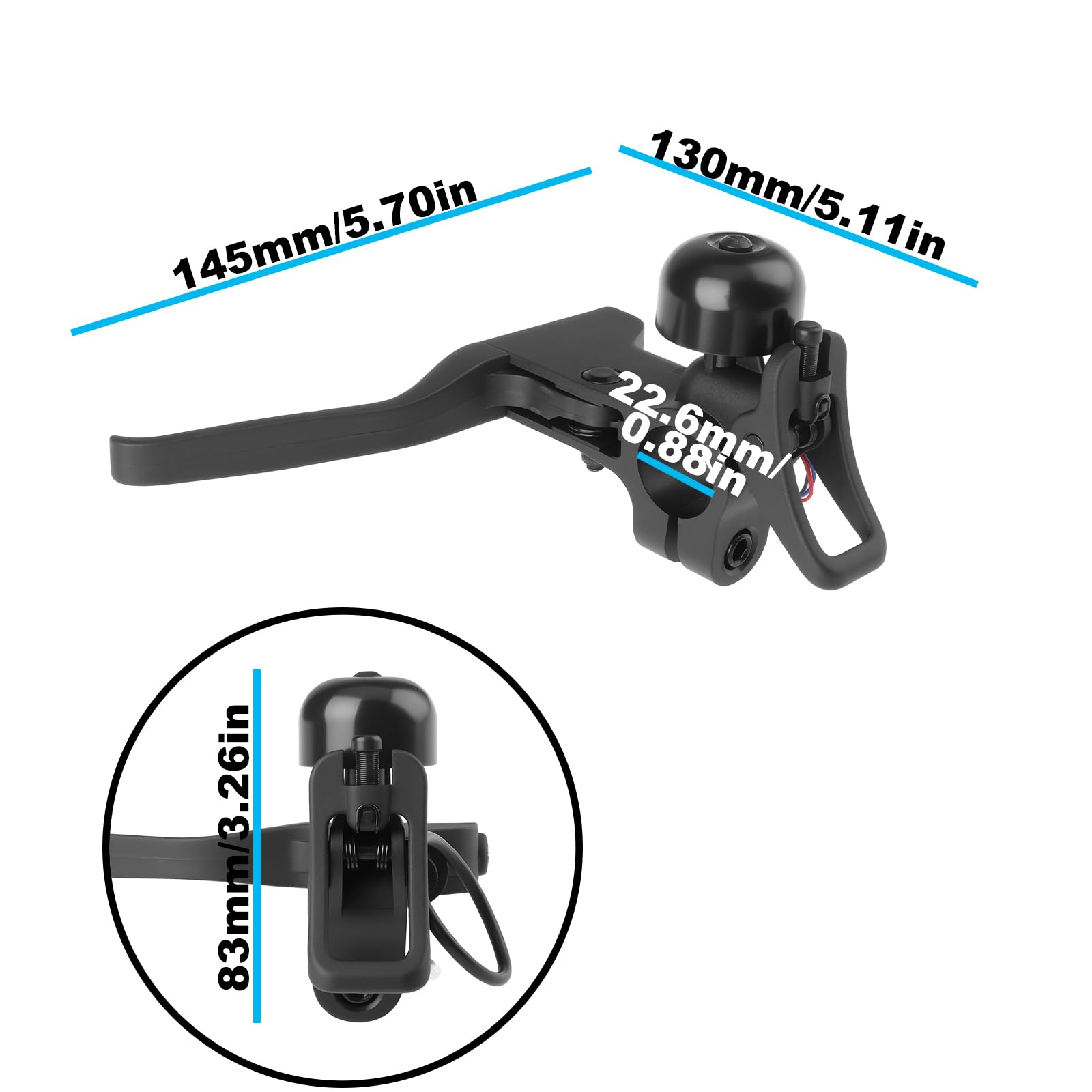 OTOTEC Bremshebel Ersatz Kompatibel mit Ninebot F2 F2Pro F2 Plus G65