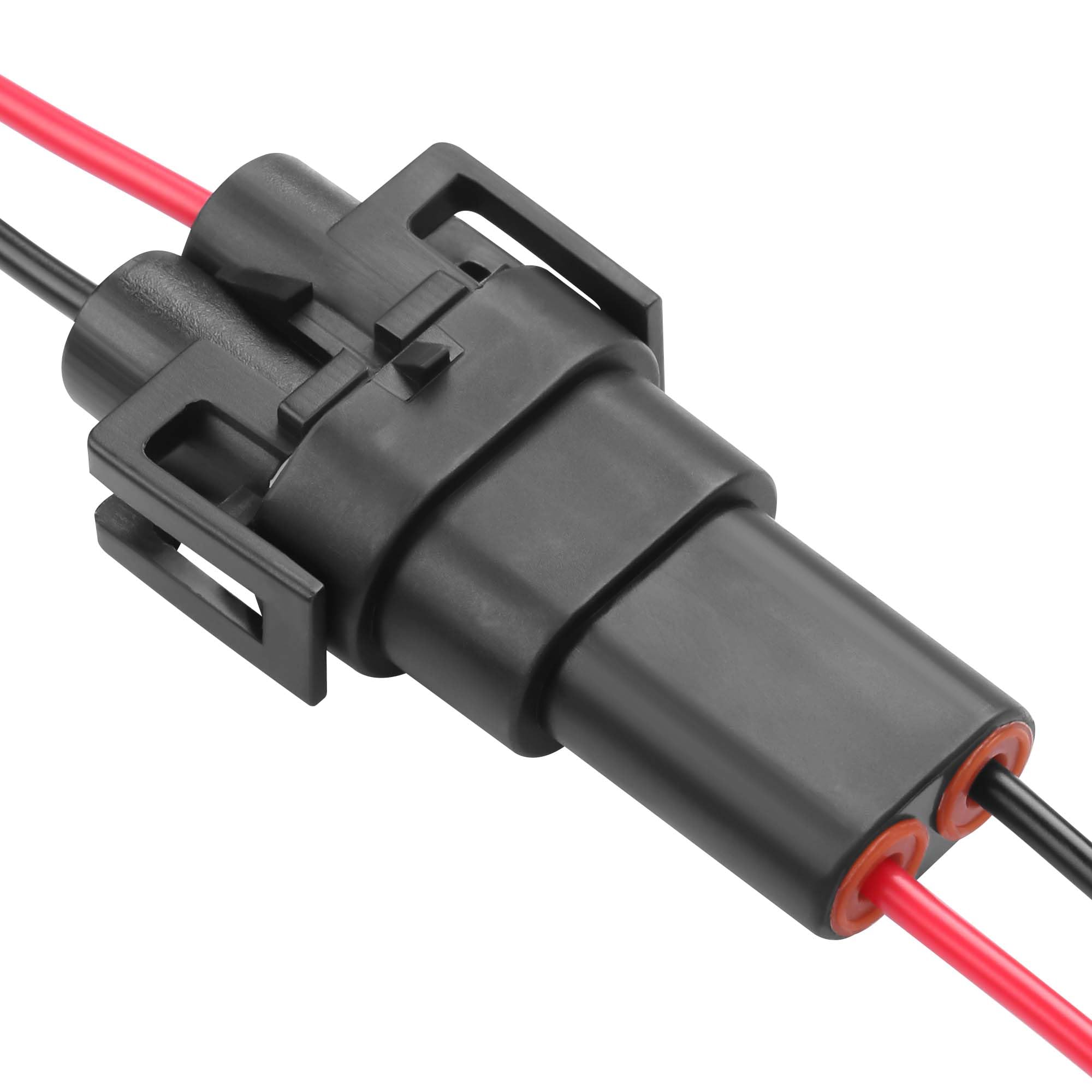 GINTOOYUN H8 H11 złącze do gniazda świetlnego samochodu, 2 szt. wtykowe gniazdo okablowania męskie złącze adapter do reflektorów, świateł przeciwmgielnych (męskie)