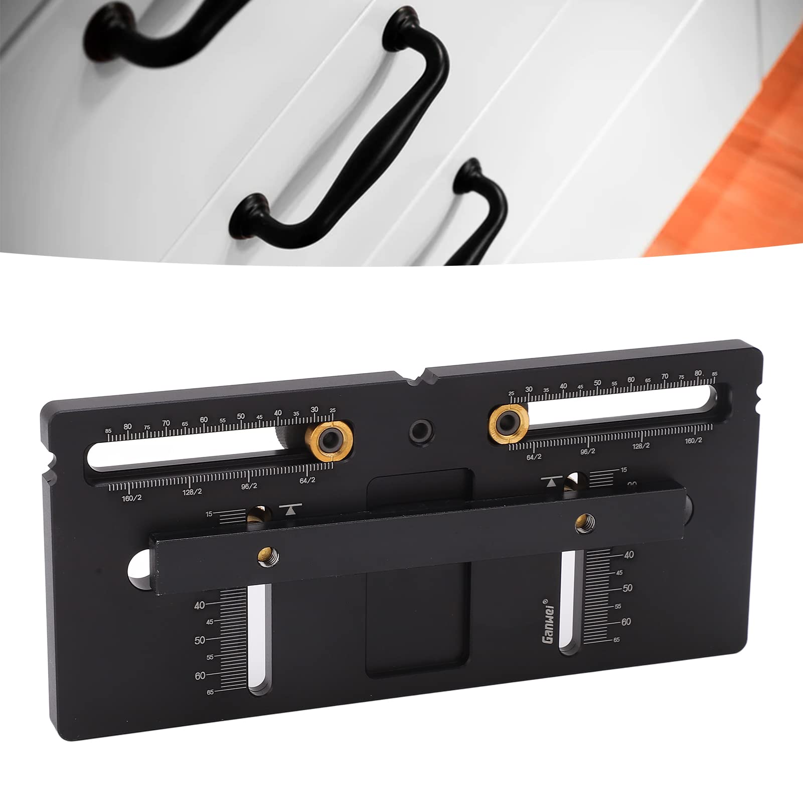ViaGasaFamido Dima Hardware per Dima per Armadietti, Localizzatore di Punzoni Guida per Trapano Strumento per Tasselli per Perforazione del Legno per L'installazione di Maniglie, Manopole