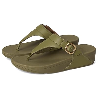 FitFlop Lulu Adjustable Leather Toe Post Sandals Women