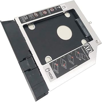 2nd HDD SSD Hard Drive Optical Caddy Frame Tray for Lenovo B50-40 B50-45 B50-70 B50-80 B51-35 B51-40 B51-45 Series with Bezel Front Panel Faceplate Metal Bracket Holder