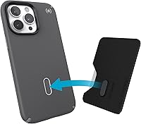 Vista 2 de Speck Accesorio MagSafe para iPhone Wallet – Bloqueo extraíble de clicklock antideslizante – Capacidad para 1 – 3 tarjetas – Acabado suave al tacto