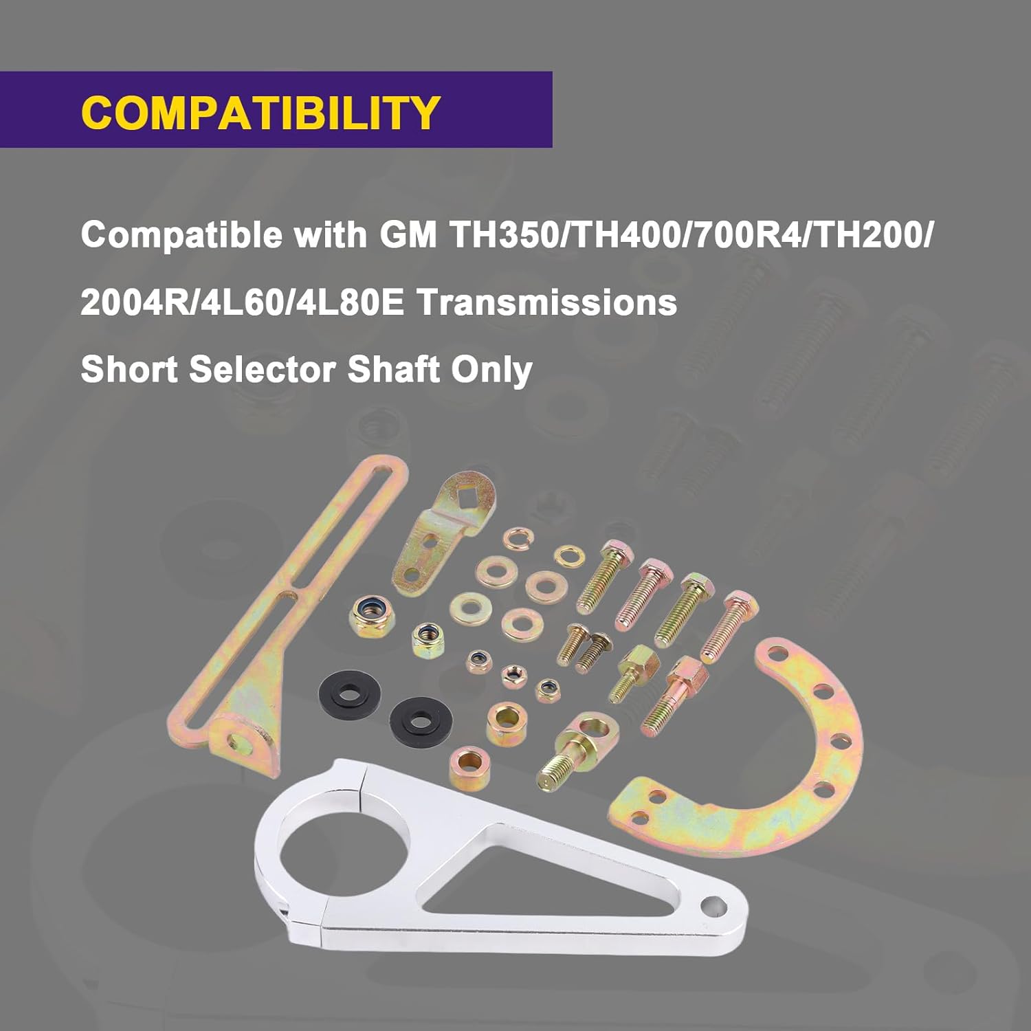 2 Inch Aftermarket Column Adjustable Shift Linkage Kit ACA-1804 Compatible with GM TH350/TH400/700R4/TH200/2004R/4L60/4L80E Transmissions Replace LB01-ACA-1804