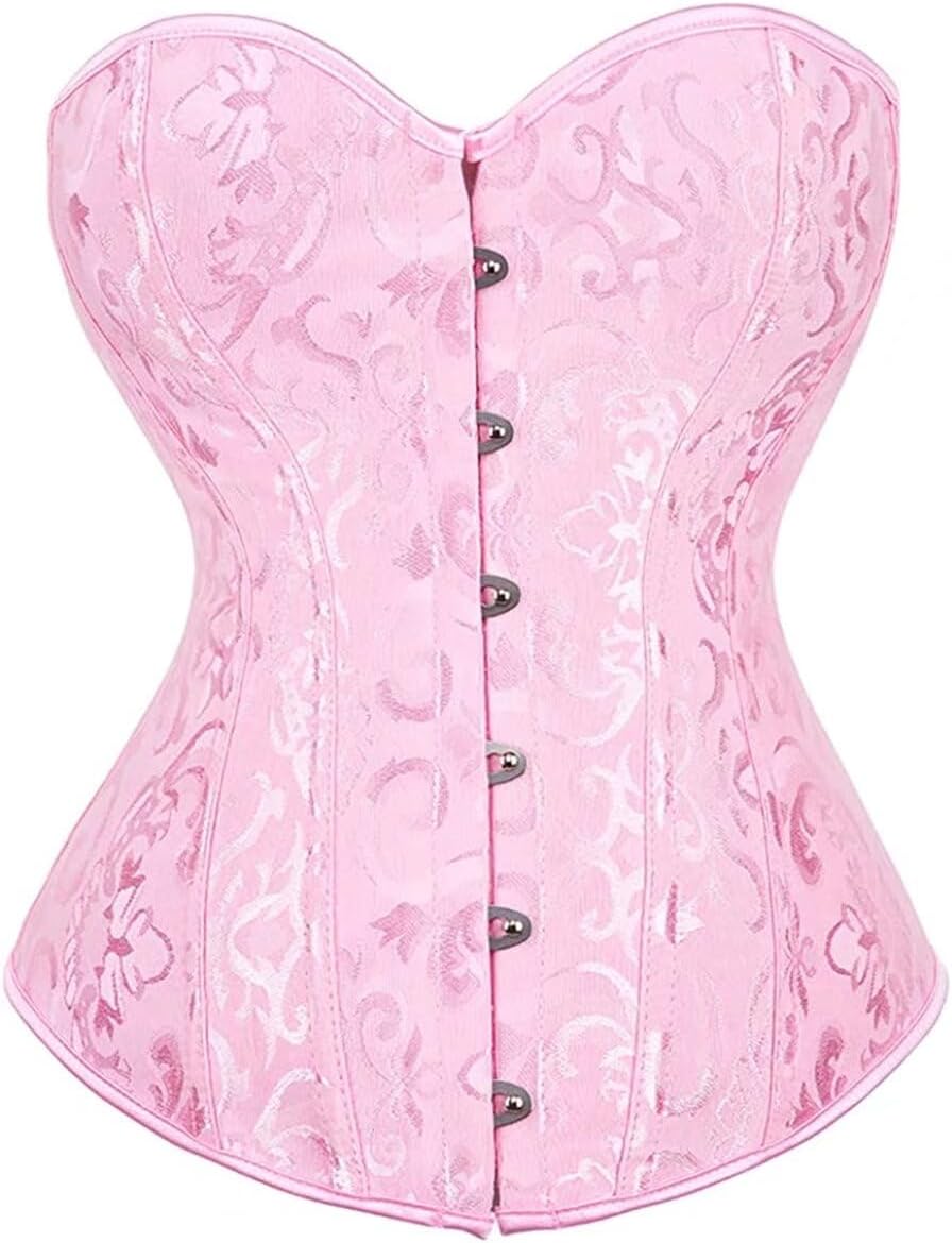 Jutrisujo Corset Dress Multi Layer Skirt Tulle Set Top Plus Size Women Bustier Overbust Lace up Renissance Vintage
