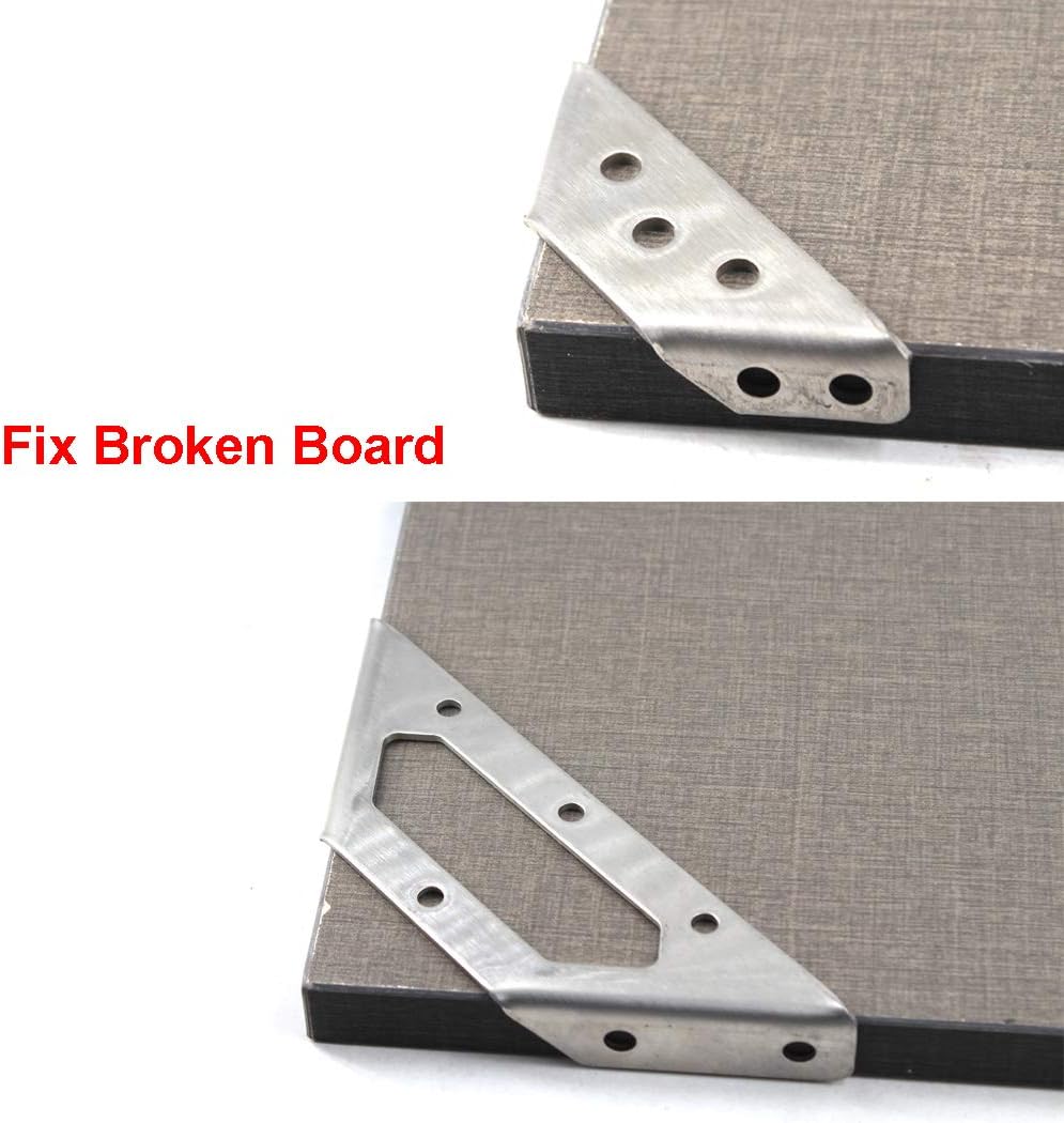 146x50mm Wall Mount Shelf Bracket Stainless Steel Corner Brace Angle Bracket Shelf Support (Pack of 4)