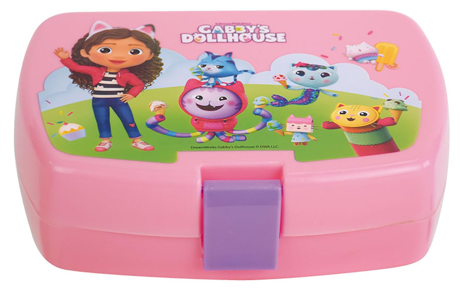 Gabby's Dollhouse Kapuzenbadetuch 60x120cm - 100% Baumwolle Für Kinder (6 Monate-4 Jahre)