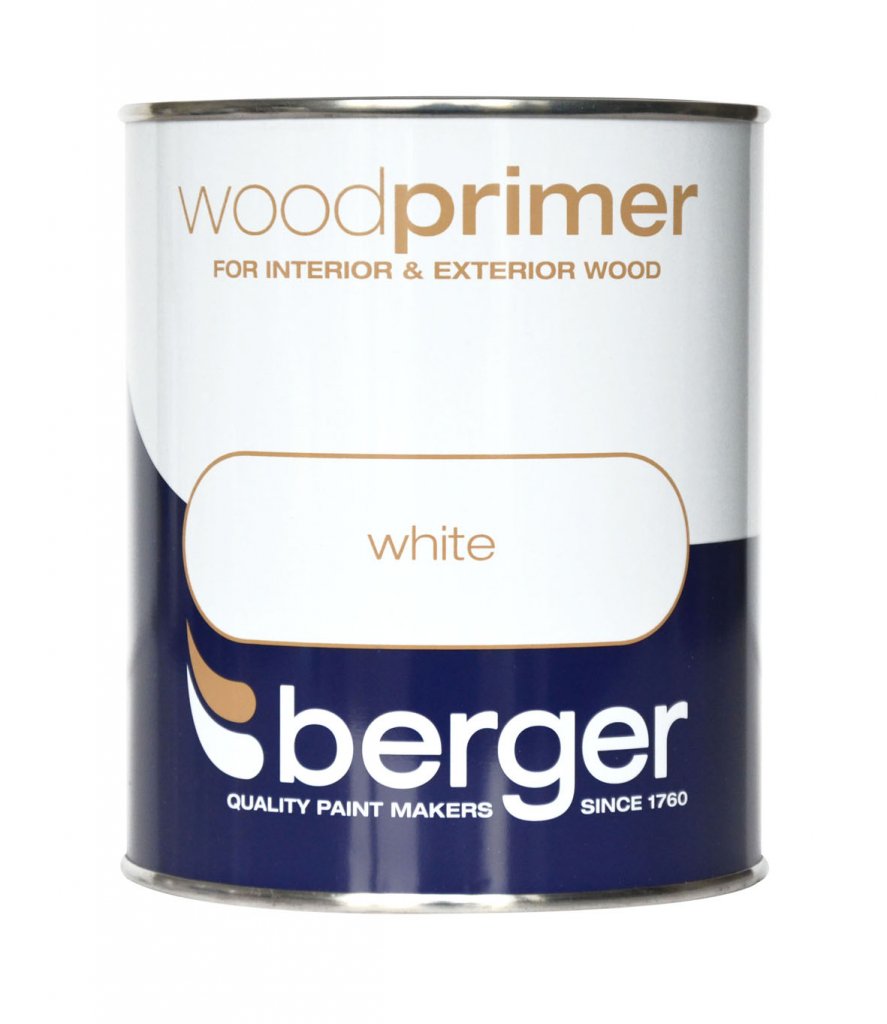 Berger Wood Primer White Paint750Ml from B&Q