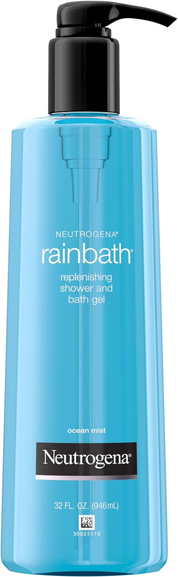 Neutrogena Rainbath Replenishing and Cleansing Shower and Bath Gel, Moisturizing Body Wash and Shaving Gel with Clean Rinsing Lather, Ocean Mist Scent, 32 fl. oz