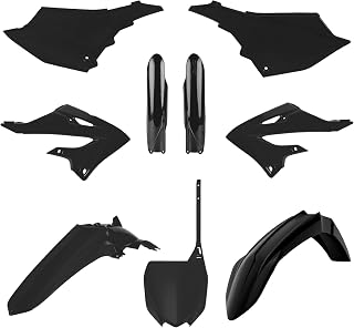 Polisport Motocross (MX) Replica Plastic Kit for Yamaha YZ125 & YZ250 (2022–2025) Dirt Bike – OEM Quality, Durable, Flexible & Perfect Fit – Black