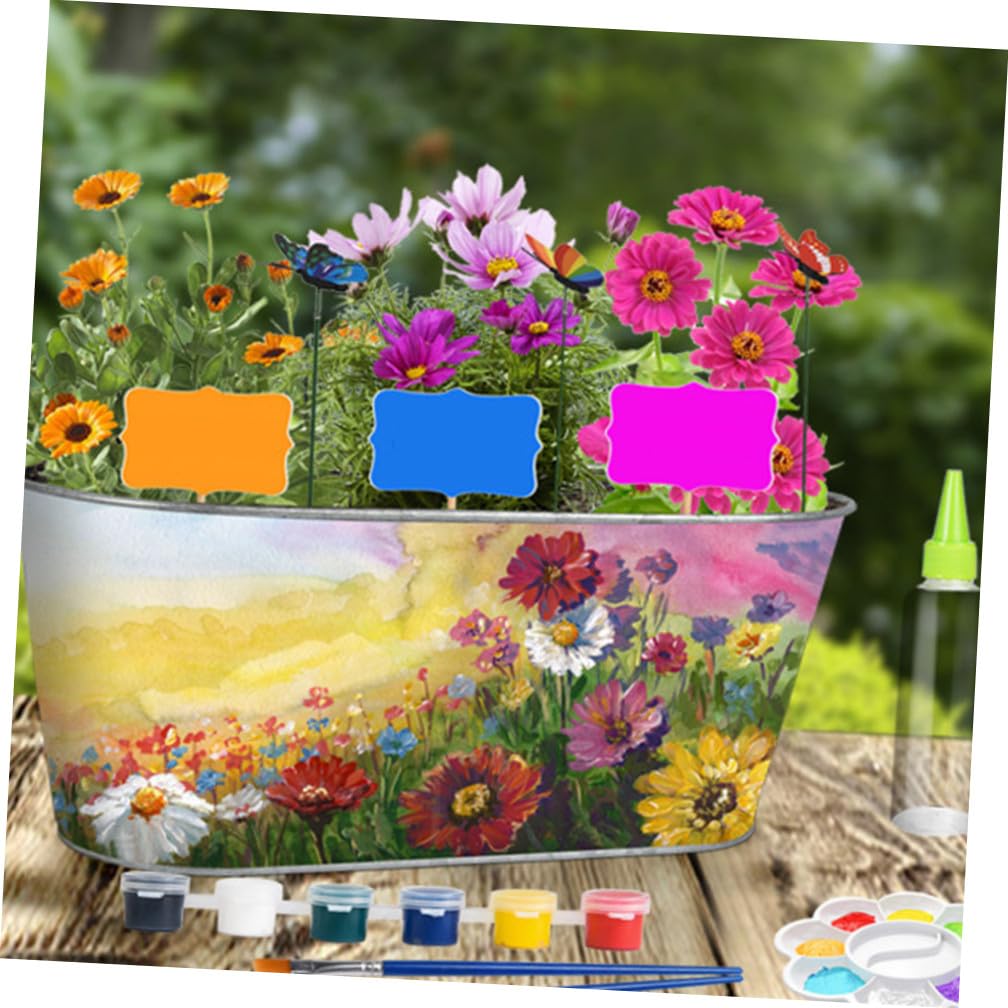 BESPORTBLE 1set Giardinaggio per Ragazzo Ragazza Kit di Piantagione Fiori con Vasi attività Educativa e Creativa per Sviluppo Motricità Fine e Famiglia