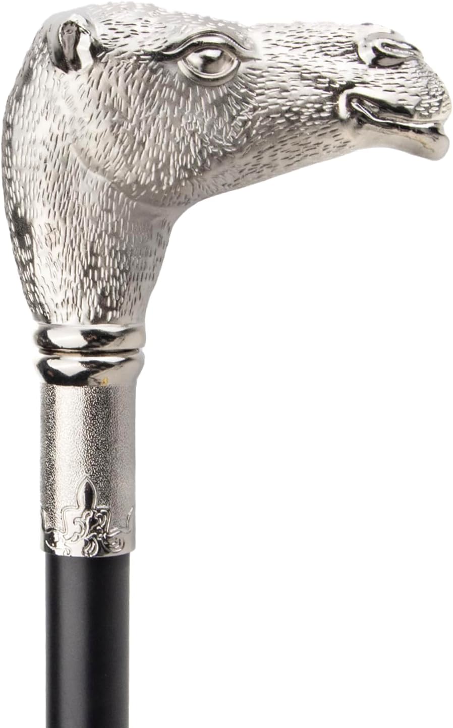 Silver Camel Head Walking Cane Fashion Walking Stick Gentleman Luxury Crosier Knob Walking Stick 93cm