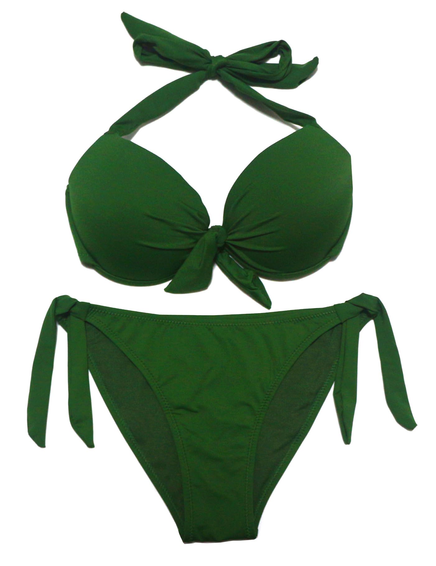 Bikini Donna Costume da Bagno Push Up Imbottito Reggiseno Due Pezzi Coordinati da Bikini per Donna