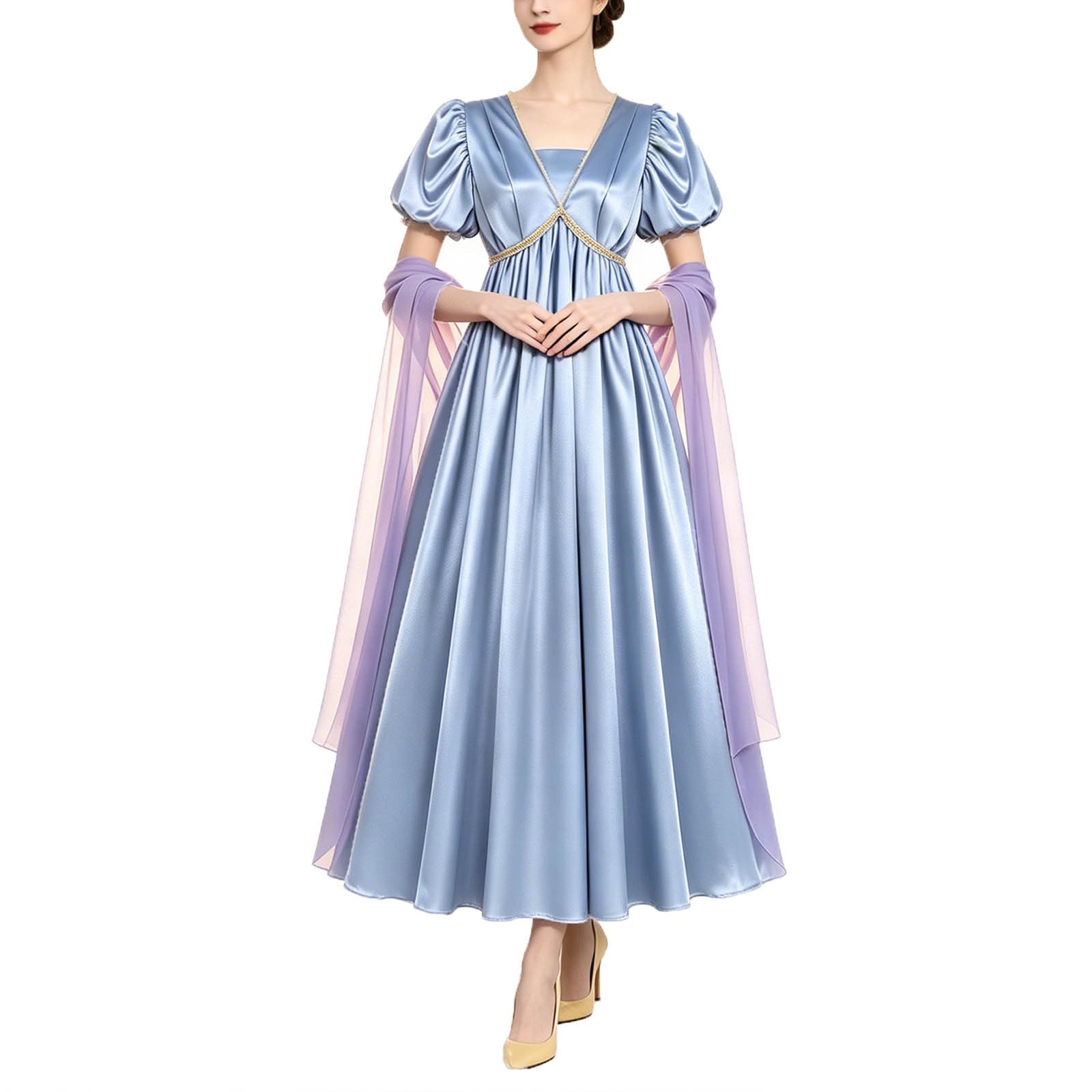 Elegante Abito da Sera Medievale per Corte, spettacoli teatrali e Cosplay.