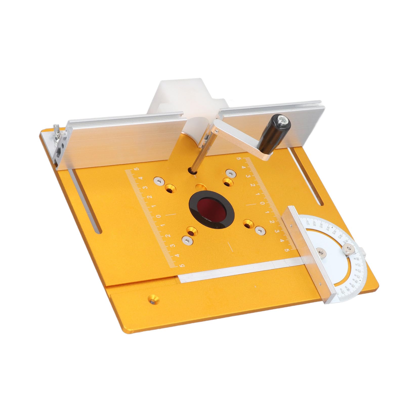 Professionelles Oberfräsen-Hebeset, 54 mm Präzisions-Hebesystem mit Grundplatte aus Aluminiumlegierung, Zaun-Schiebelineal für Holzbearbeitung, CNC-Fräsen, Besäummaschinen,