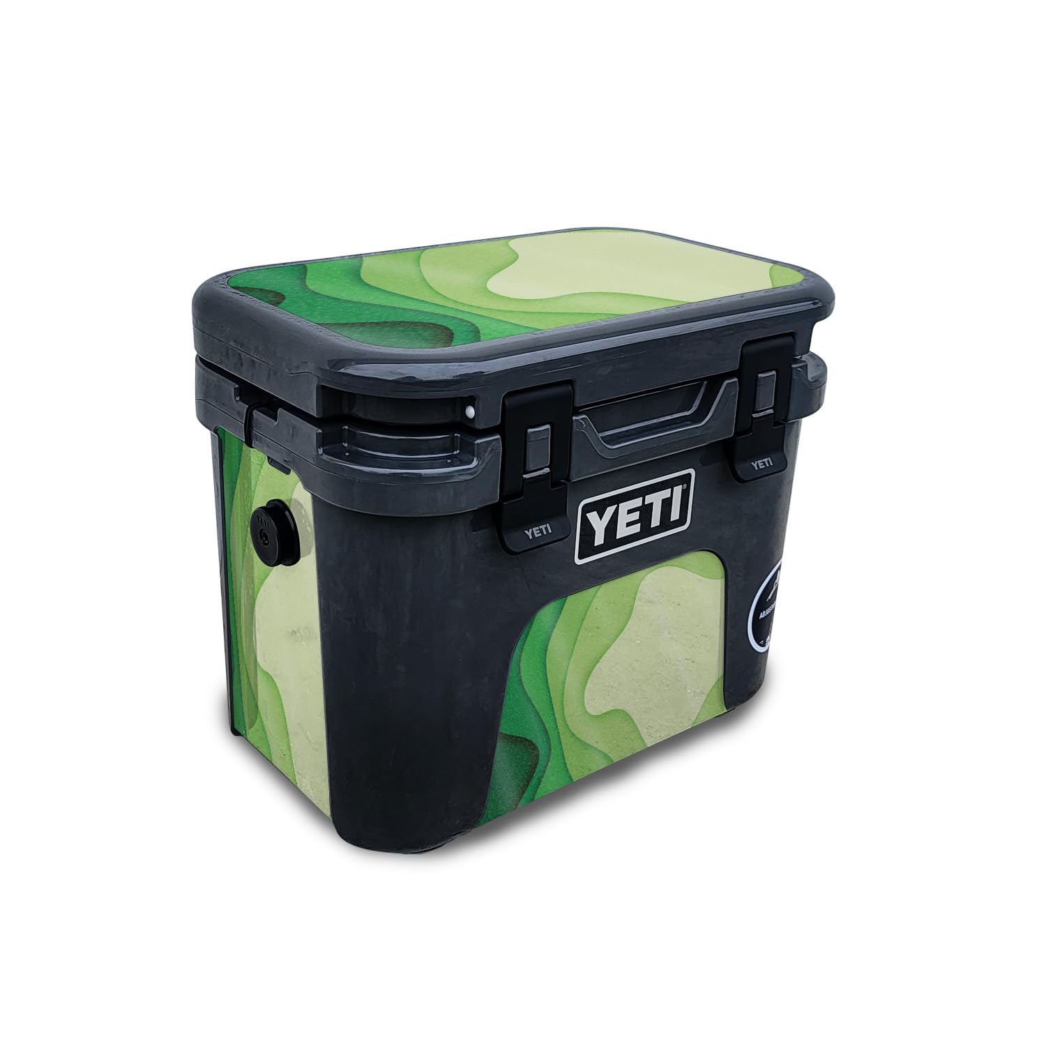 Glossy Glitter Skin Compatible with Yeti Roadie 15 Hard Cooler - Papercraft Green - Premium 3M Vinyl Protective Wrap Decal Cover - Easy to Apply | Crafted in The USA by MightySkins