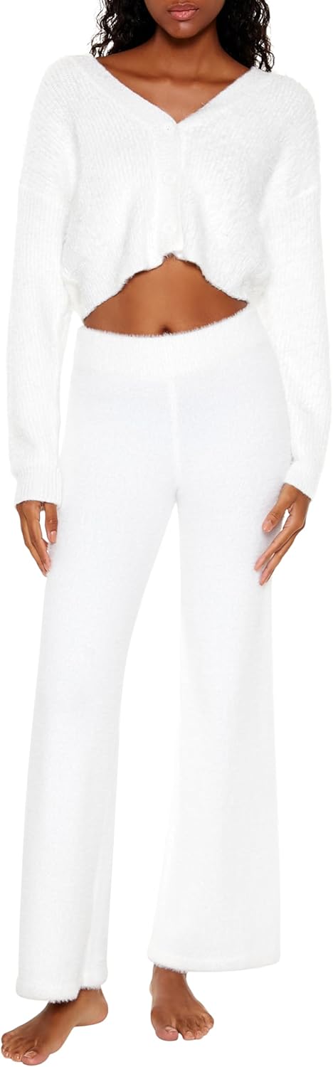 Forever 21 Womens Fuzzy Knit Cardigan Sweater - Image 2