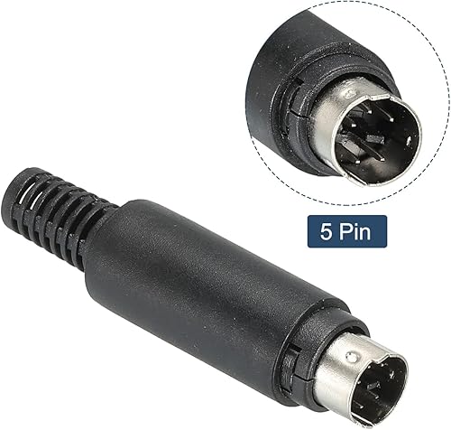 Vista 17 de PATIKIL S-Video DIN - Mini enchufe macho de 7 pines para TV, reproductor de DVD, paquete de 2