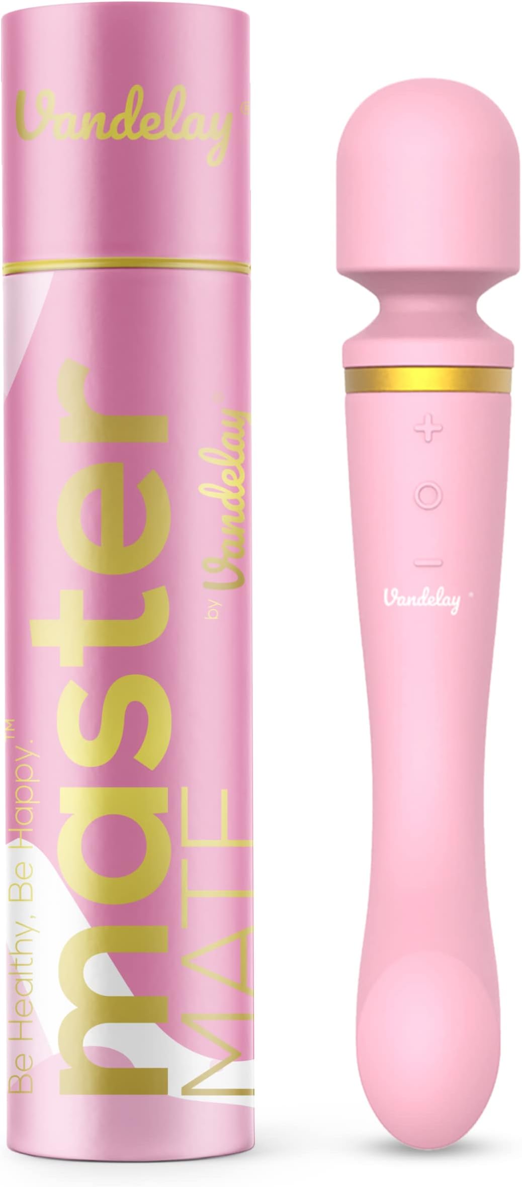 Vandelay Magic Mate Massager - Wireless & Waterproof - Personal Body Massager - Memory Edition - 2+ Hours Battery Life (Master Pink)