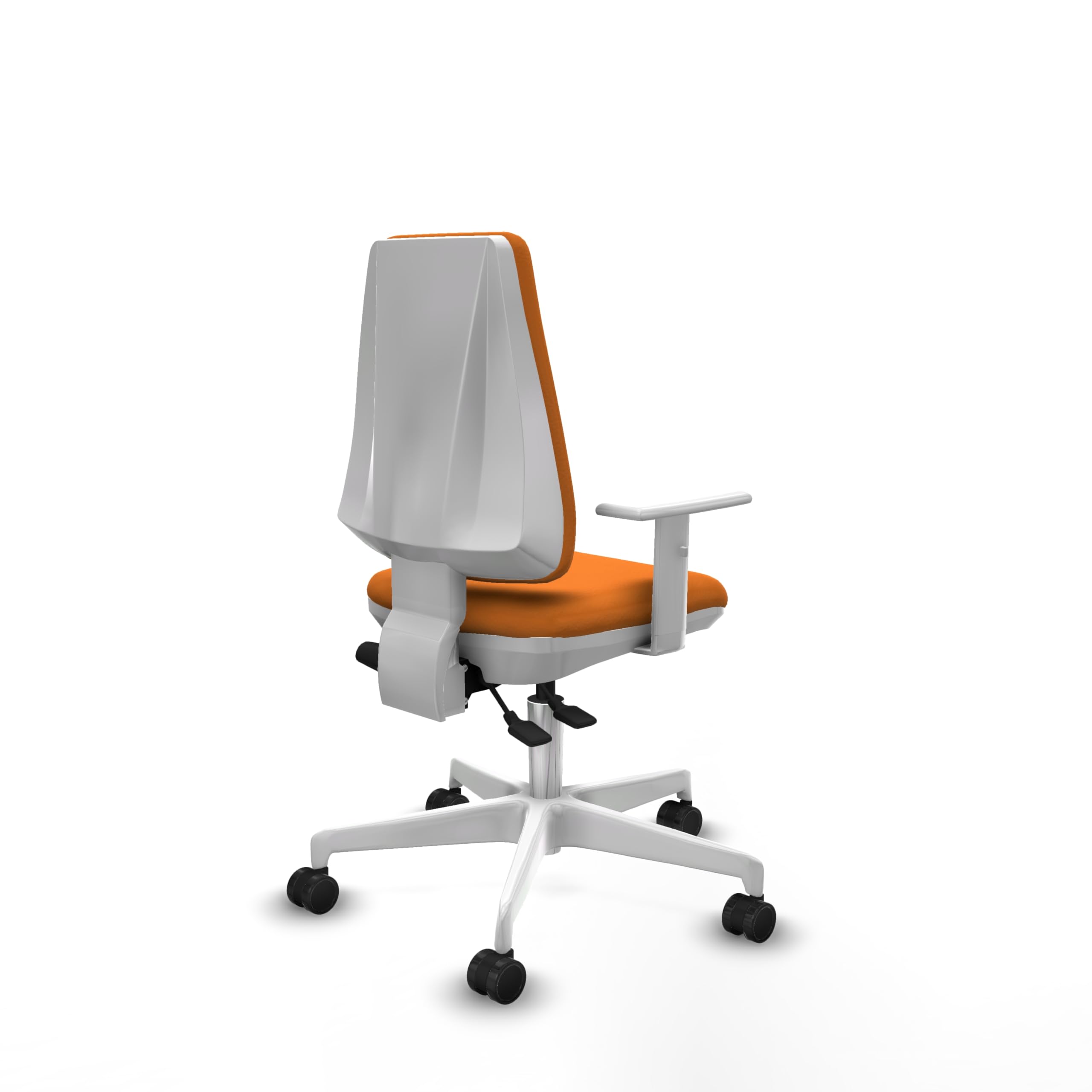 Piqueras y Crespo Elche: La Mejor Silla de Oficina Calidad Precio, Ideal para Escritorio hasta 120kg, con Brazos Blancos y Respaldo Regulable en Altura