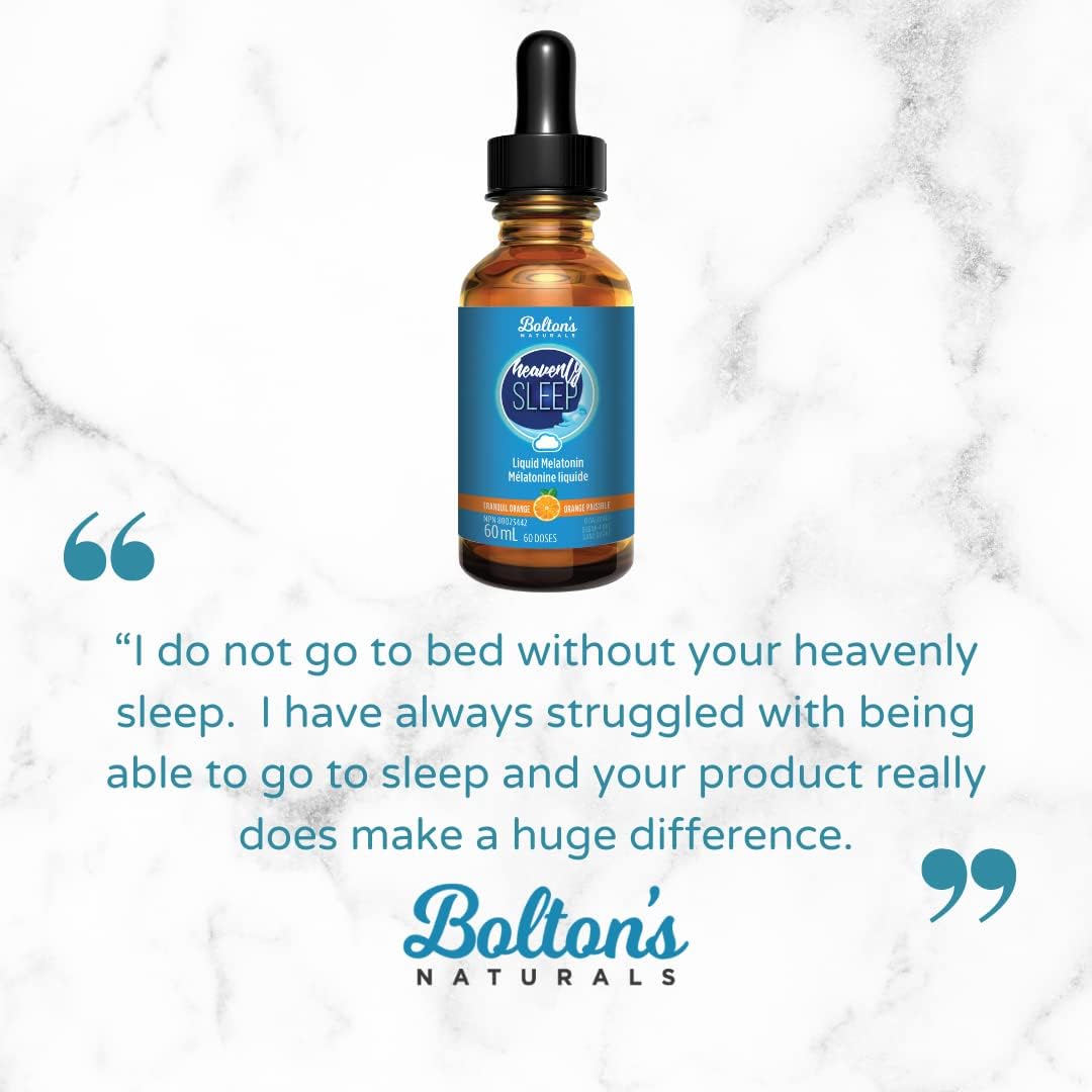 BOLTON'S Natural - Heavenly Sleep Liquid Melatonin, 60 ML | Improves Quality of Sleep