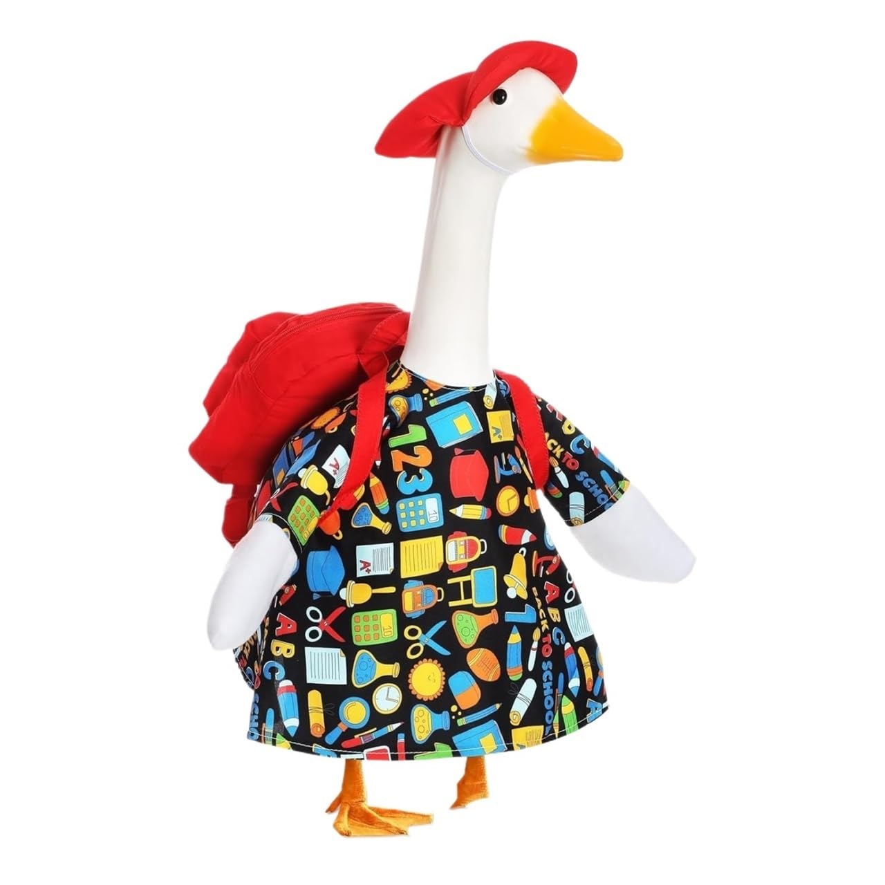 17" Pencil Theme Goose Costume, Easy On Back to School Lawn Porch Decor