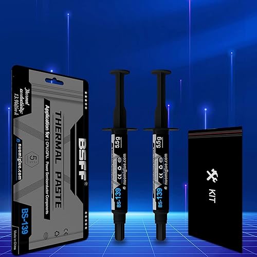 Miniatura 15 de Pasta térmica, 0.12 oz con kit de herramientas de pasta de CPU, disipador térmico de pasta de compuesto térmico para IC/procesador/CPU/todos