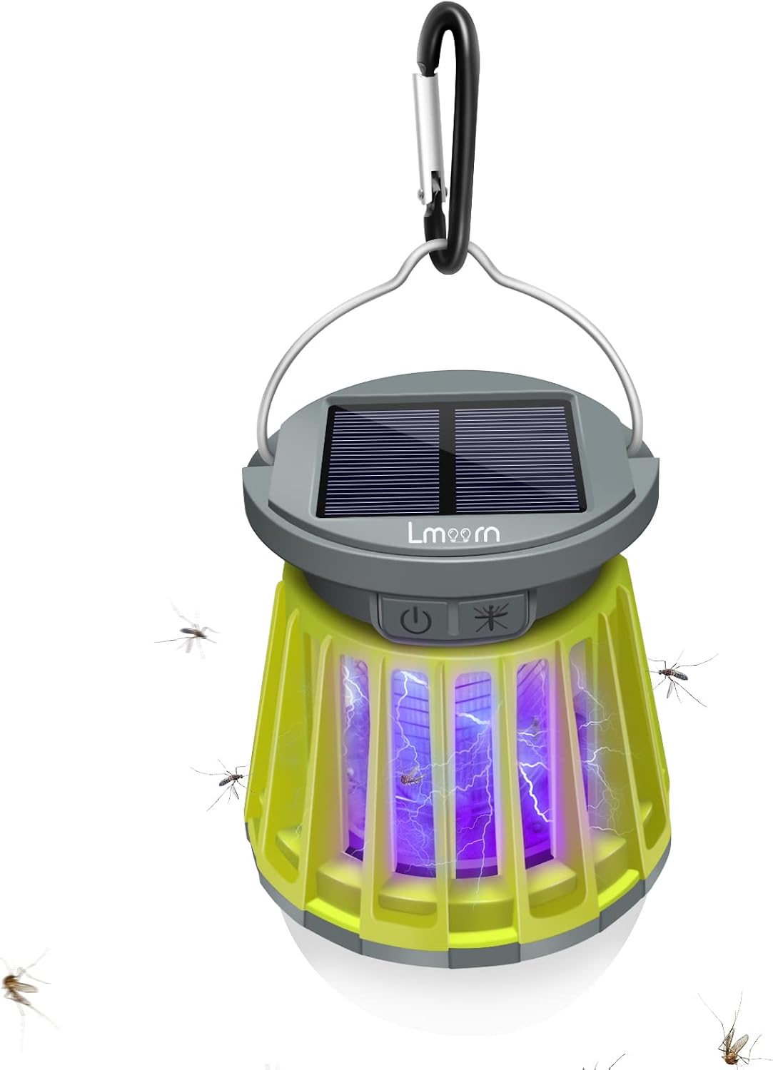3 in 1 Bug Zapper, Camping Lantern Killer Fly Trap Mosquito Tent Light Portable Led and Emergency Lamp with Waterproof Mosquito Zapper with Hook Hangable for Home Camping Gnats Backyard Patio Backpack