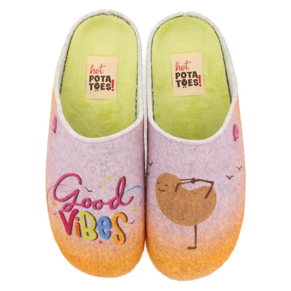HOT POTATOES Baldoyle, Women's Slippers, grey, 4 UK