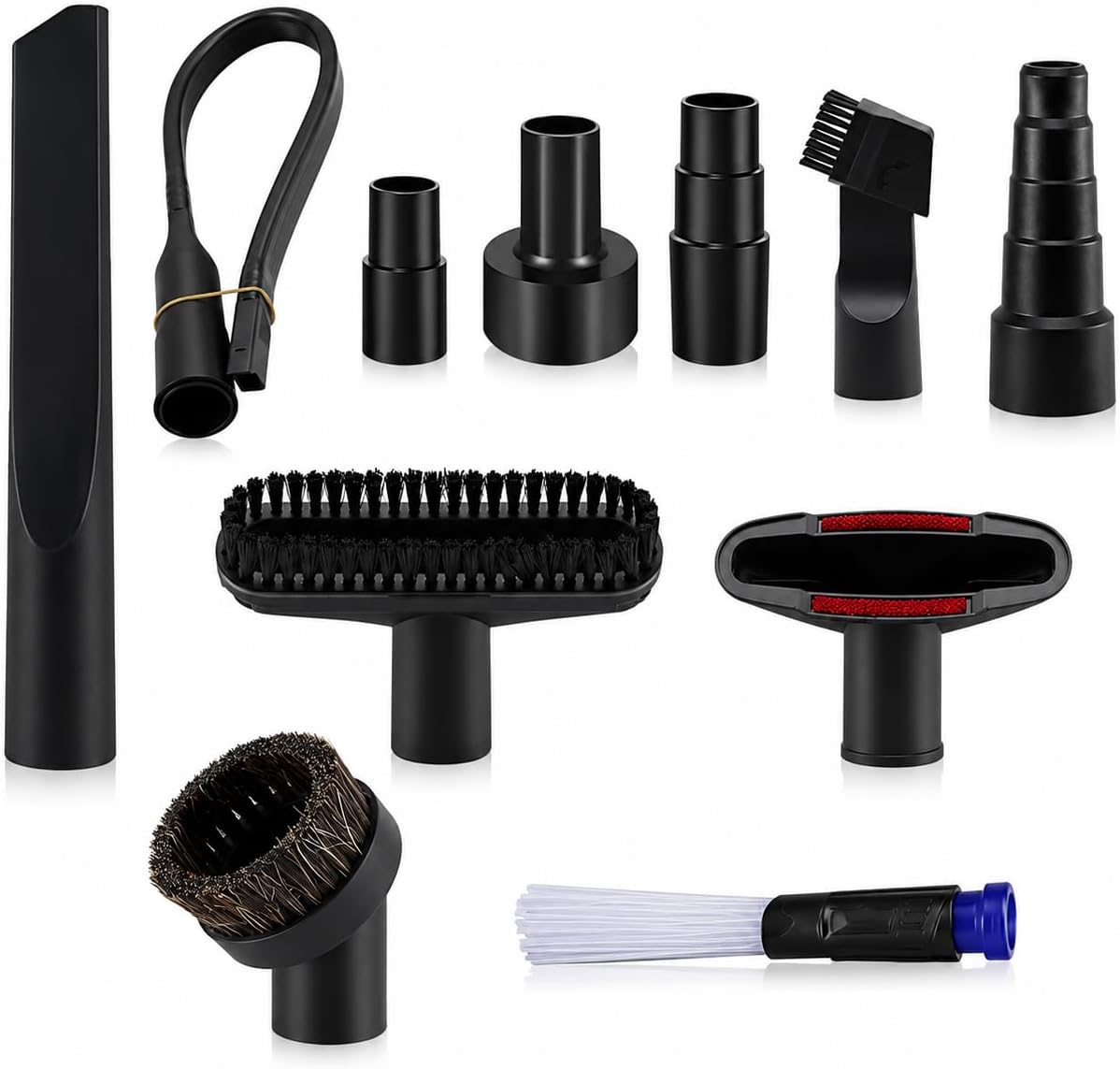 Vacuum Attachments for Shop-Vac Cordless 6 Gallon Wet/Dry Vacuum 2020–2022, Vacuum Brush Attachment Kit with Flexible Crevice Hose, Extension Wands and Adapters,11-piece