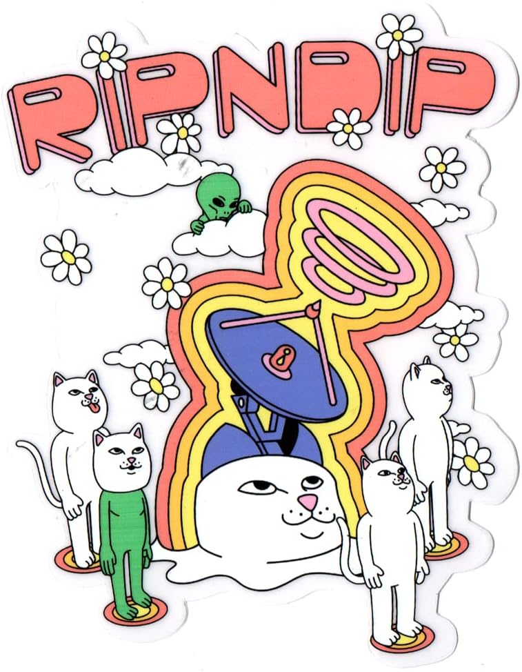 Rip N DipRip N Dip Skateboard Sticker - 11cm high Approx Skate cat ripndip Lord nermal