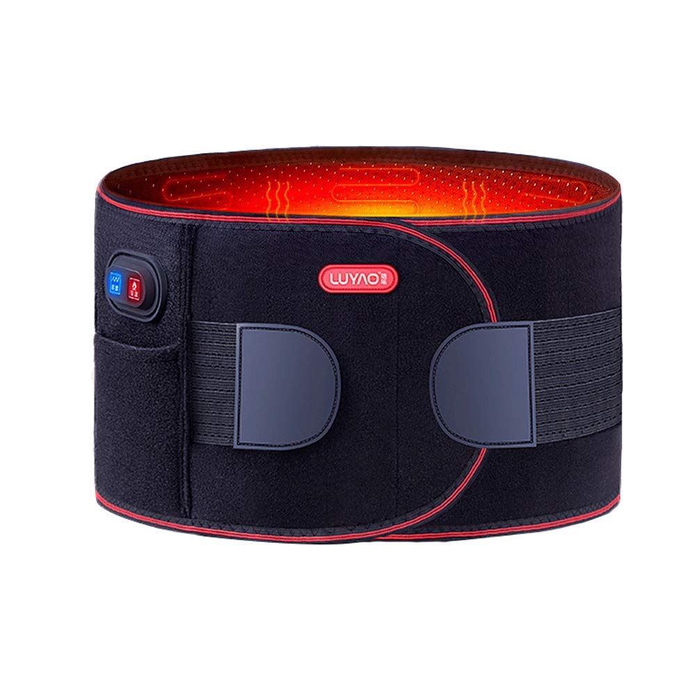 Adjustable Breathable Lower Back Support Belt, Far Infrared Lumbar Brace for Injury Prevention