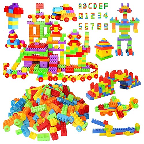 Image of Gambit Bulid Structures Interlocking Play Mat Train Blocks Set (200 Pieces) Smart Activity Fun and Learning Train Blocks for Kids - Multi-Color