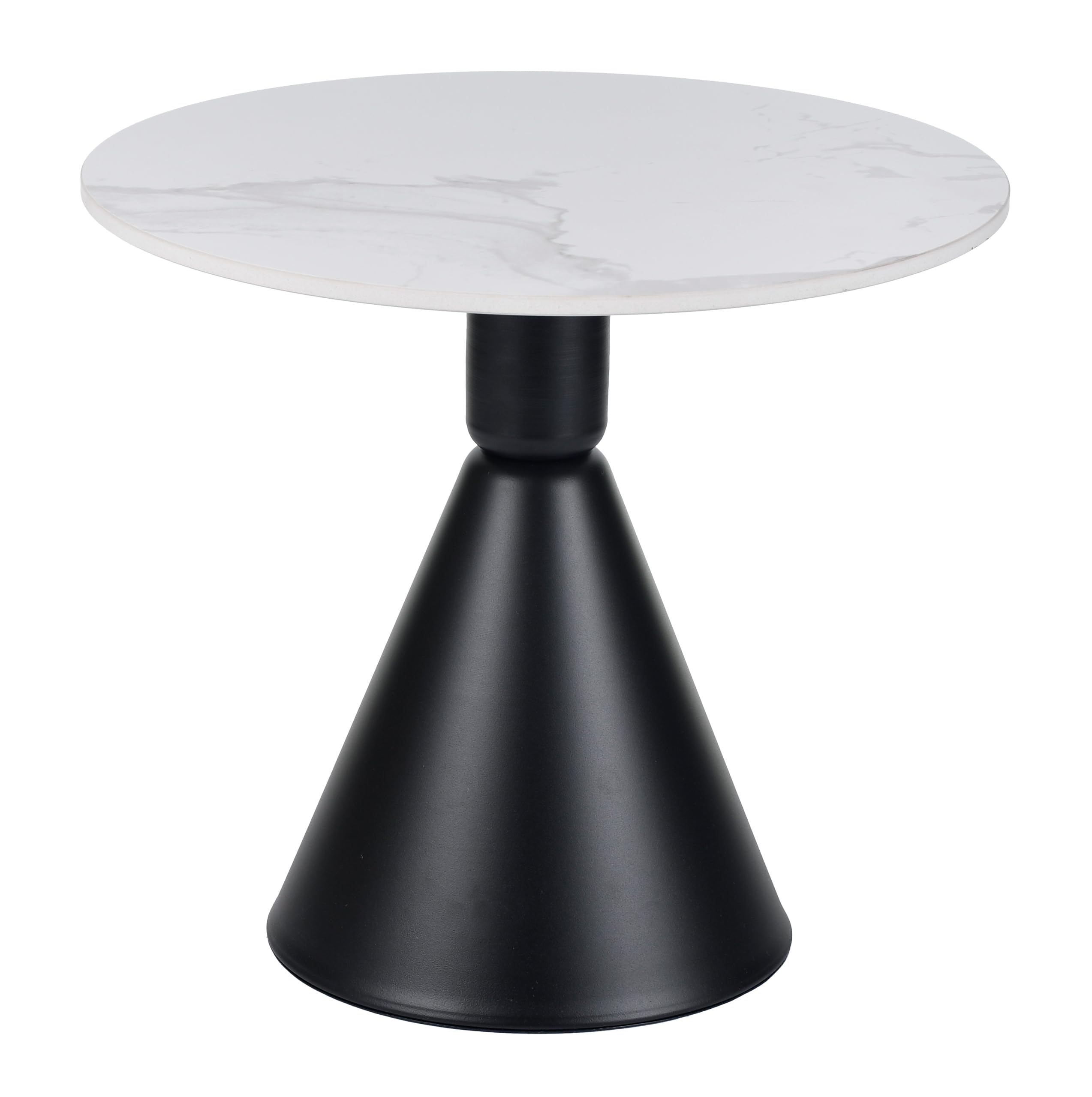 Couchtisch 2er Set Rund Elva 50cm und 70cm Durchmesser - Bedside Table Concept Tisch Trendiger Moderner - Architekturtisch Stilvoller Nachttisch oder Wohnzimmertisch Pulverbeschichtet