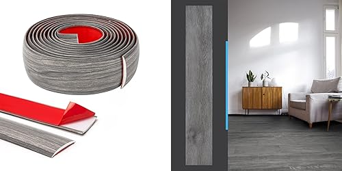 Art3d Tira de transición de piso de vinilo autoadhesivo con azulejos de piso para despegar y pegar