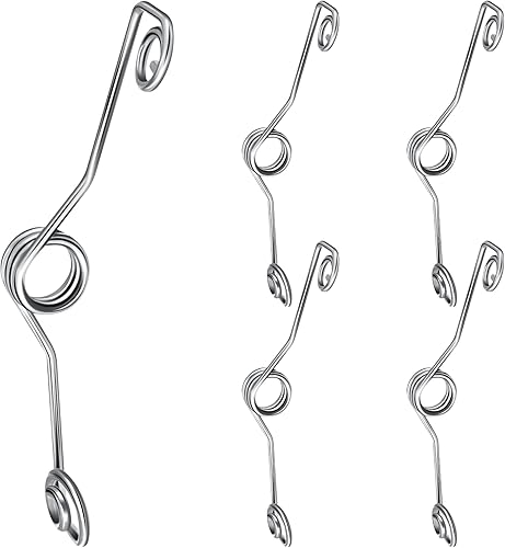 Oudain 5 piezas de pasador de bisagra, tope de puerta con resorte de mariposa para mantener la puerta abierta, tope de bisagra residencial, cuñas