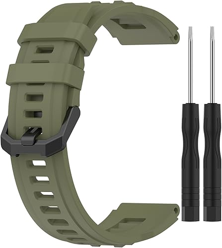 Correas de reloj compatibles con Amazfit T-Rex Ultra Smart Watch Band de silicona suave de repuesto para mujeres y hombres Correas de reloj compatibles con Amazfit T-Rex Ultra Smart Watch Band de silicona suave de repuesto para mujeres y hombres