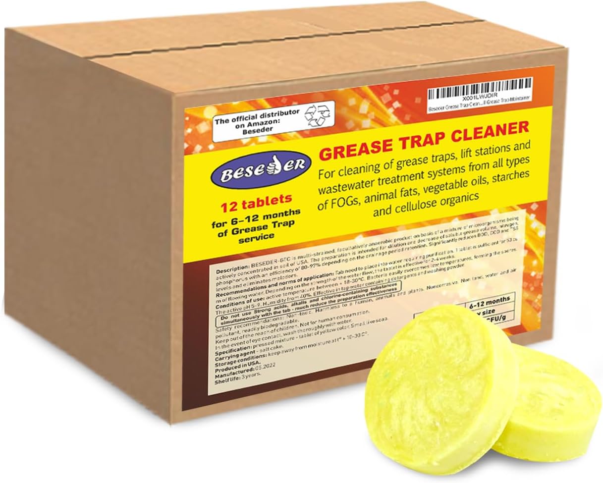 Beseder Grease Trap Cleaner (1 Count (Pack of 12))