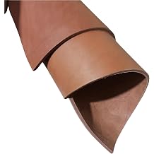 3-4 Millimeters Thick Full Grain Vegetable Tanned Leather, Thick Natural Brown Leather Hide, Premium Crafting Material 1212 in Dark brown1