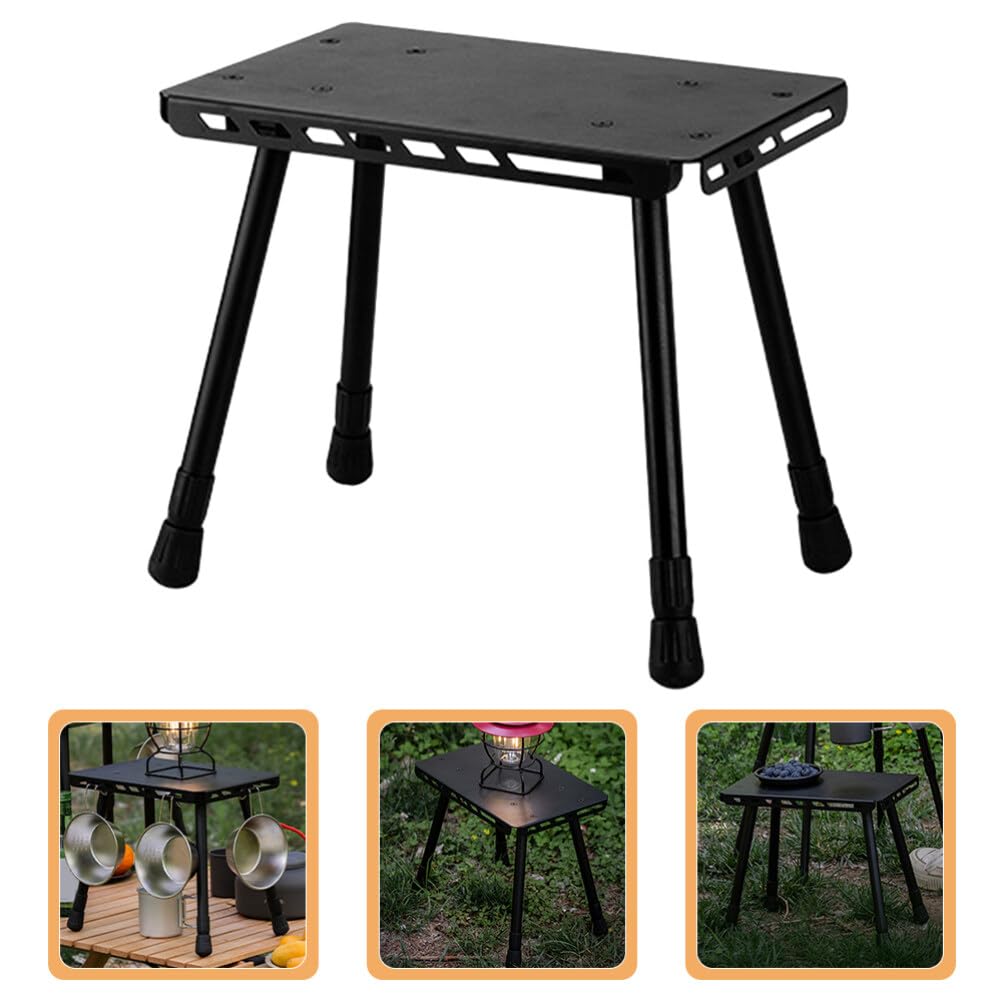 VANZACK Składany Stół Kempingowy Przenośny Stolik Kempingowy Składany Stół Turystyczny Żelazny Stół Plażowy Mały Stolik Do Grillowania Do Gotowania Na Świeżym Powietrzu Piknik Łodzią