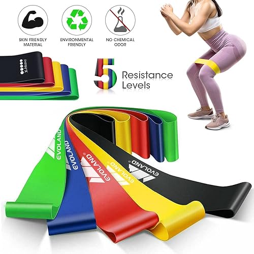 Vista 7 de Resistance Bands Set, Workout Bands with Handles, Door Anchor, Ankle Straps and Carry Bag, Exercise Bands for Shape Body and Home Workouts Variado